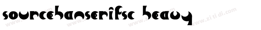 sourcehanserifsc heavy字体转换